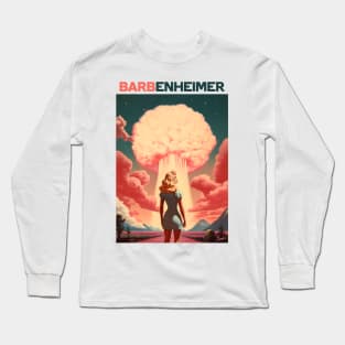 Barbie x Oppenheimer | Barbenheimer retro mashup Long Sleeve T-Shirt